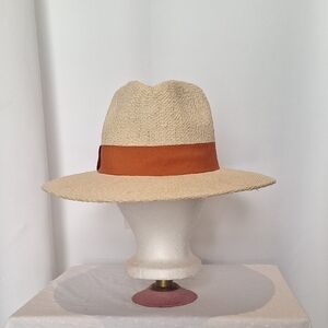 Elizabeth And James Straw Hat With Ribbon